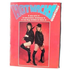 Vtg Hot Wacks Quarterly Magazine Vol 2 No 4 Fall 1981 Box Sets Girlschool RARE